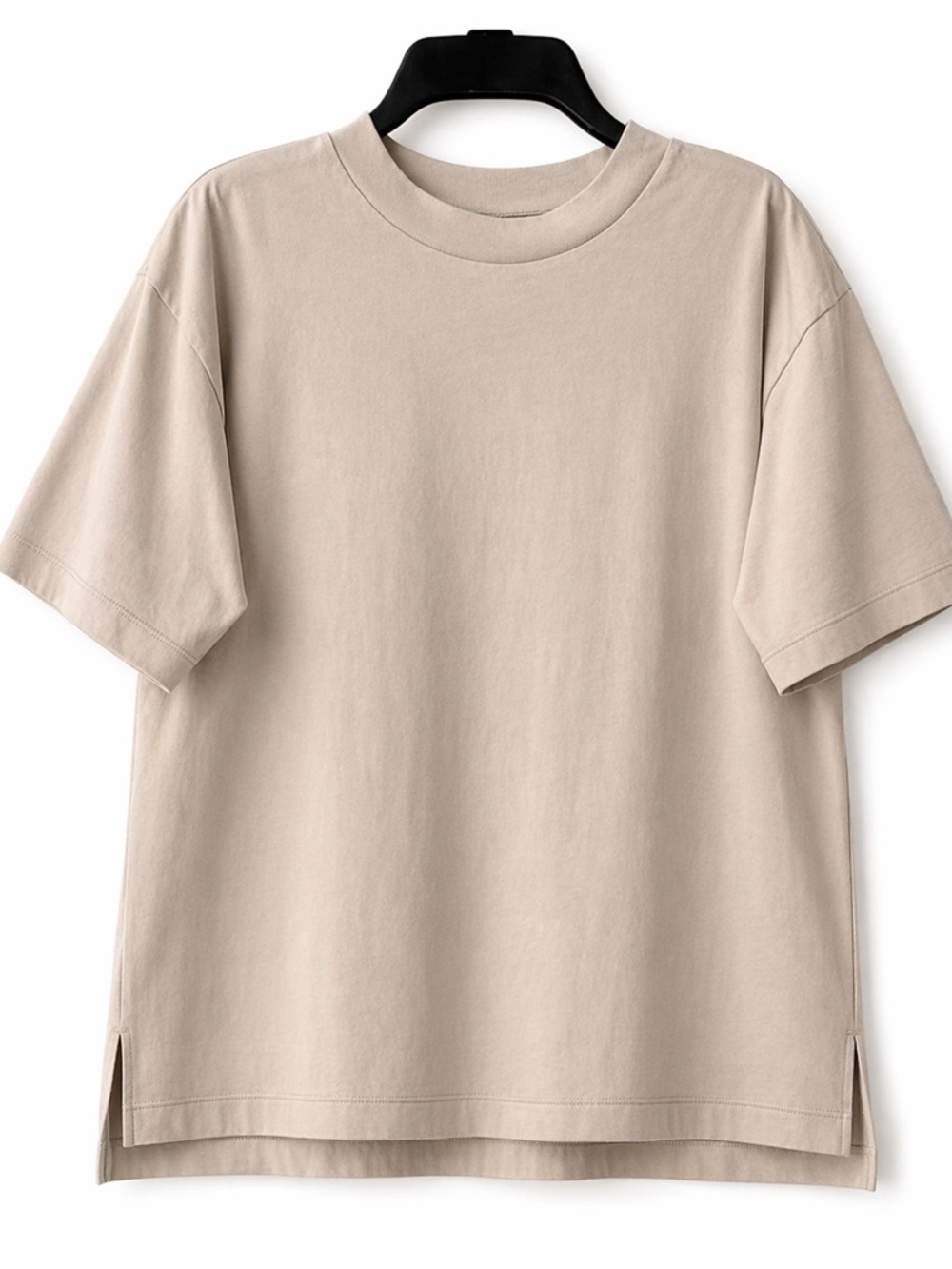 UNIQLO U Women’s Beige T-Shirt Size M Airism Short Sleeve Minimal Basic Tee